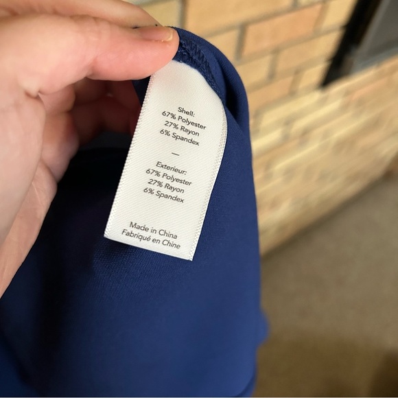 NWT LIKELY Rollins One Shoulder Ruffle Hem Ponte Dress Size 6 - Picture 6 of 6